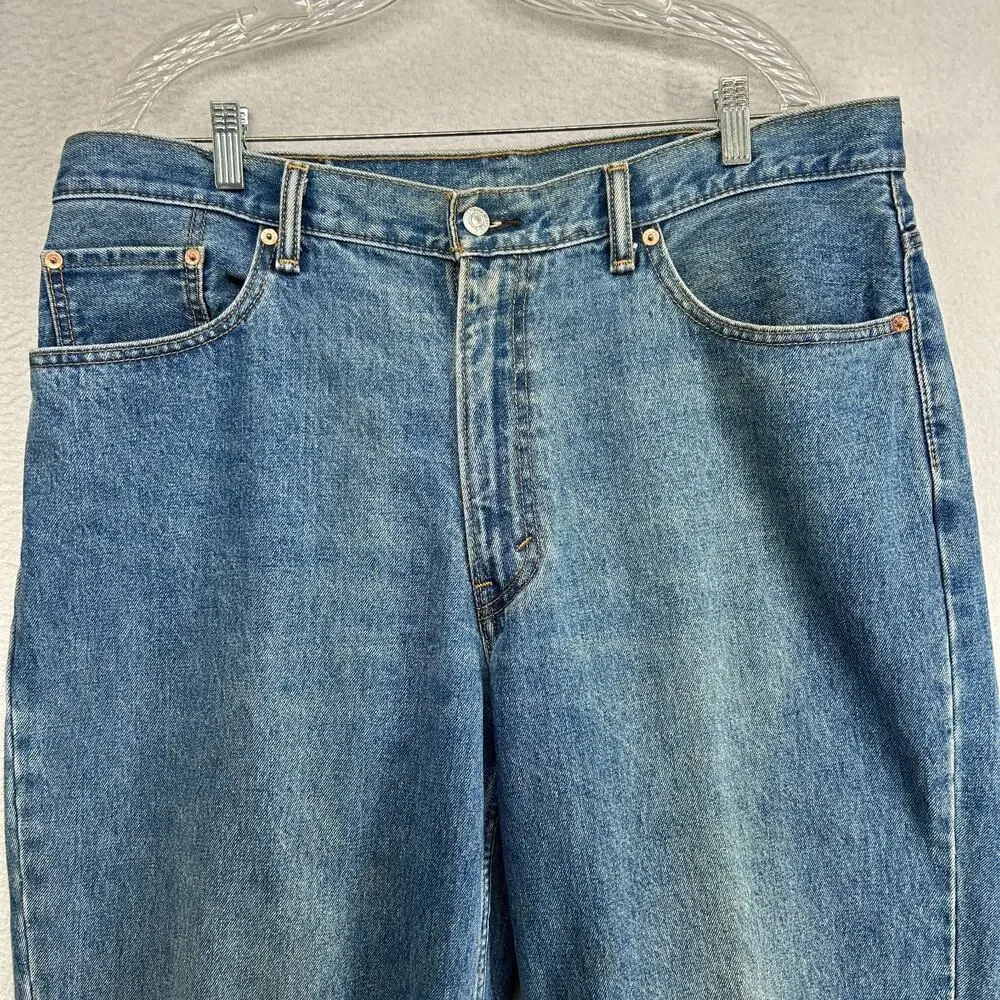 LEVIS 560 Jeans Mens 38x30 Loose Fit Baggy Tapered Leg Denim Comfort Cotton Blue